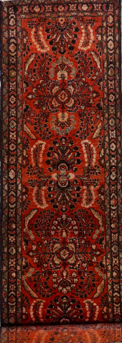 Persian Hamedan Sarouq Hand Knotted Wool 3x15