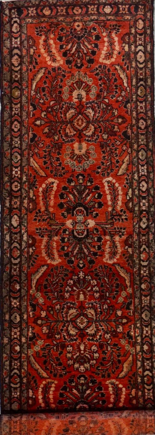 Persian Hamedan Sarouq Hand Knotted Wool 3x15