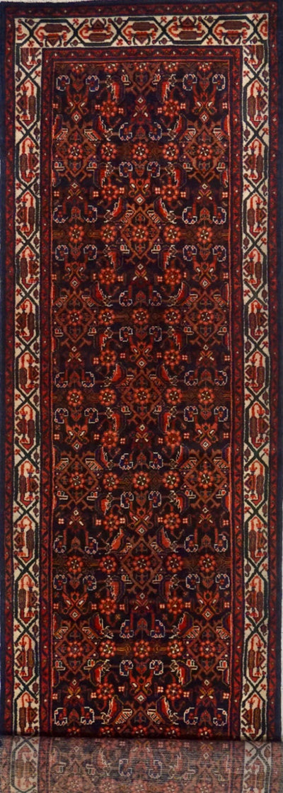 Persian Hamedan Meshkabad Hand Knotted Wool 3x14