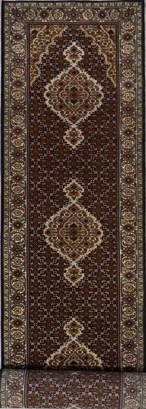 India Tabriz Mahi Hand Knotted Wool 3x18
