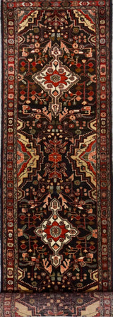 Persian Hamadan Hand Knotted Wool 3x22