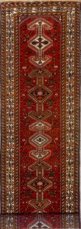Persian Yalameh Shiraz Hand knotted Wool 3x12