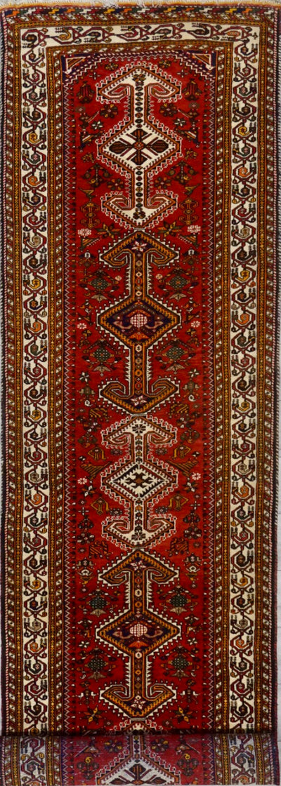 Persian Yalameh Shiraz Hand knotted Wool 3x12