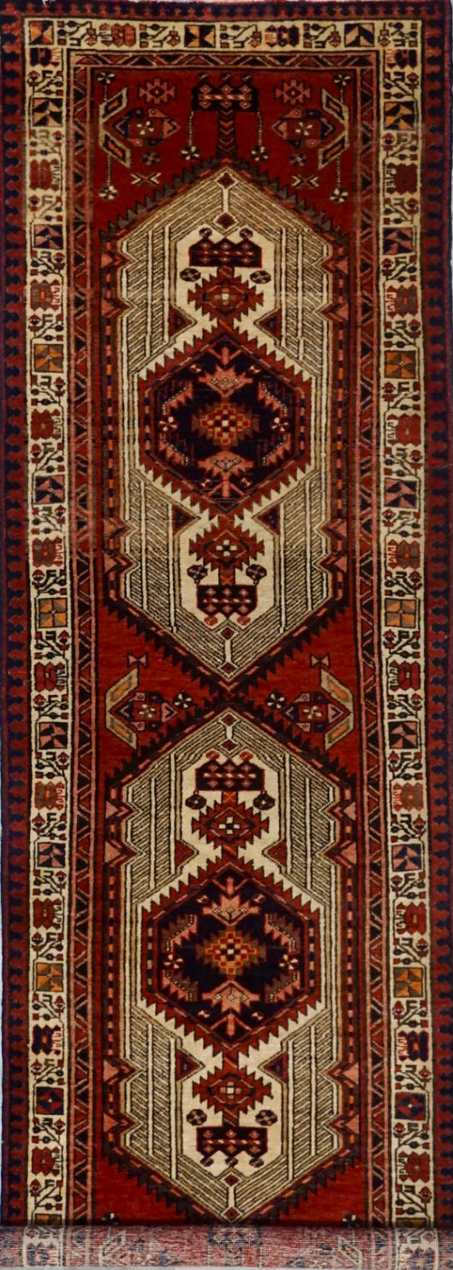 Persian Hamadan Sarab Hand Knotted Wool 3x11