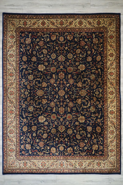 India Sarouq Hand Knotted Wool 9x12