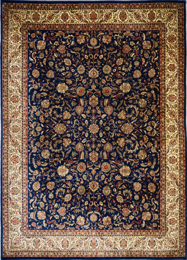 India Sarouq Hand Knotted Wool 9x12