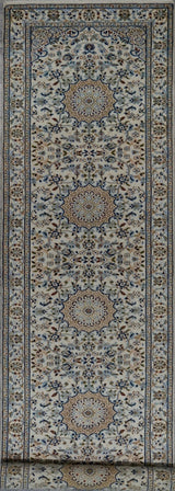 India Nain Hand Knotted Wool & Silk 3x12
