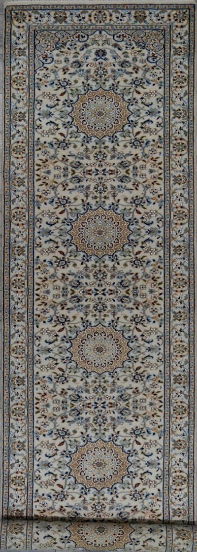 India Nain Hand Knotted Wool & Silk 3x12