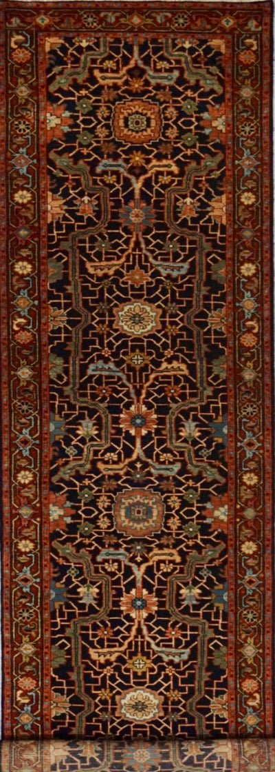 India Heriz Khanna Collection Hand Knotted Wool 3x12