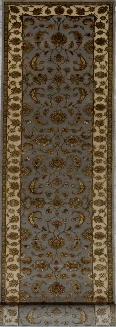 India Elegance Hand Knotted Wool & Silk 3x12