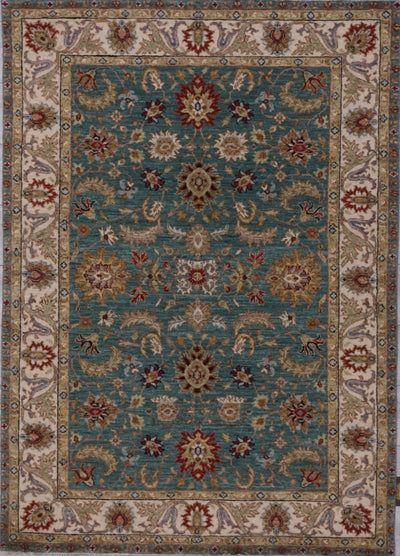 India Ziegler SultanAbad Hand Knotted Wool 4x6
