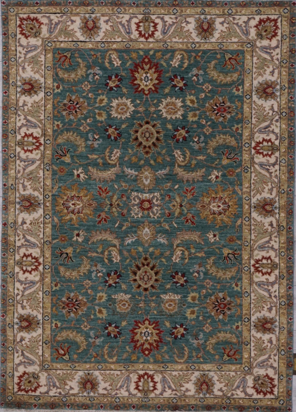 India Ziegler SultanAbad Hand Knotted Wool 4x6