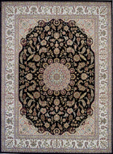India Nain Hand Knotted Wool & Silk 9x12
