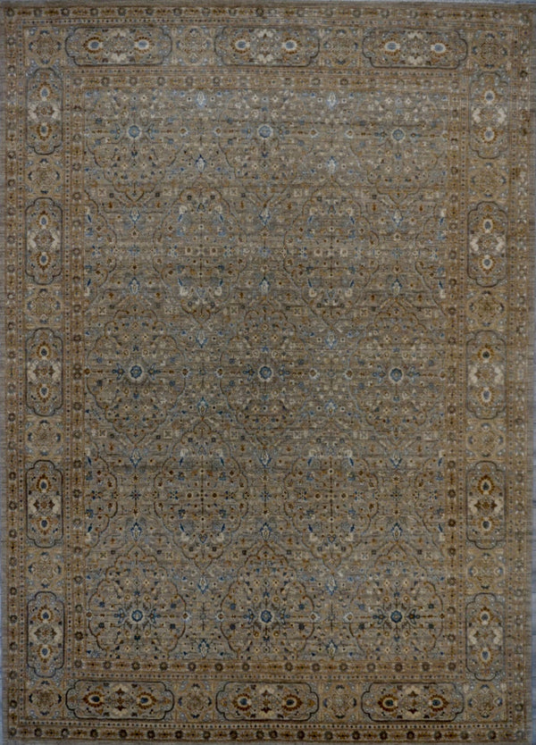 India Classical Collection Hand Knotted Wool & Silk 9x12