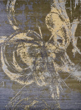 India HDFR Modern Hand Knotted Wool 9x12