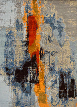 India New HDFR Modern Hand Knotted Wool 8x10