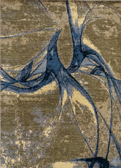 India New HDFR Modern Hand Knotted Wool 8x10