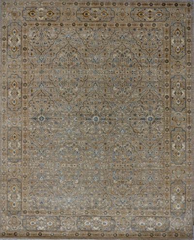 India Classical Collection Hand Knotted Wool & Silk 8x10