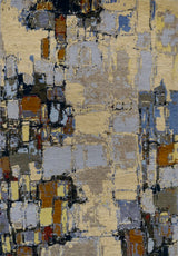 India New HDFR Modern Hand Knotted Wool 6x9