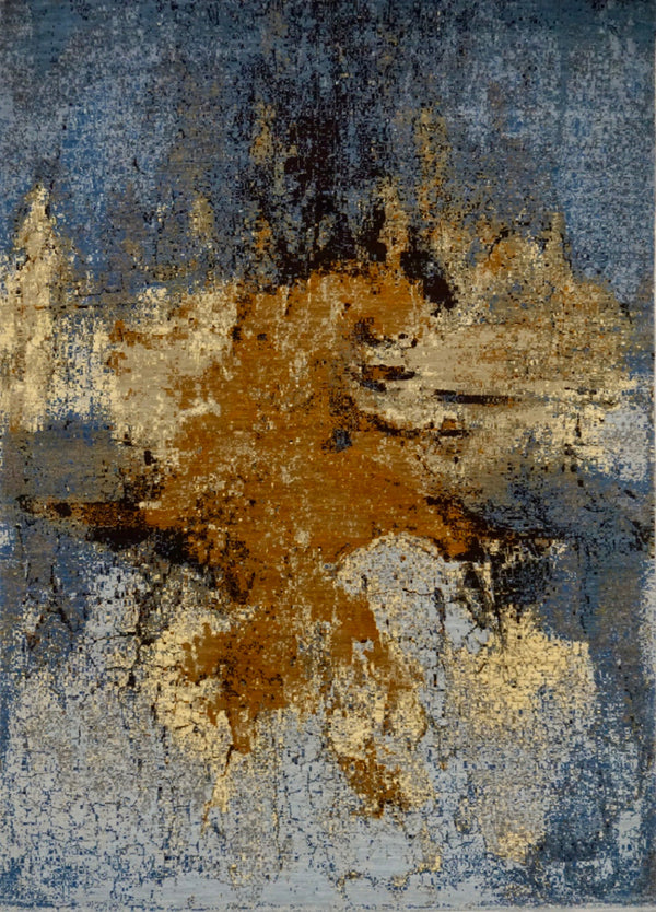 India New HDFR Modern Hand Knotted Wool 6x9