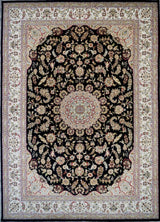India Nain Hand Knotted Wool & Silk 10x14