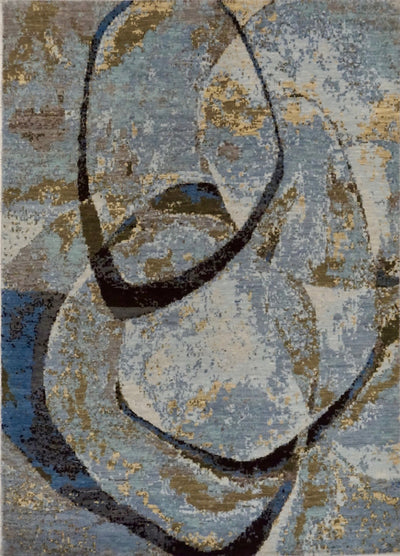 India New HDFR Modern Hand Knotted Wool 5x7