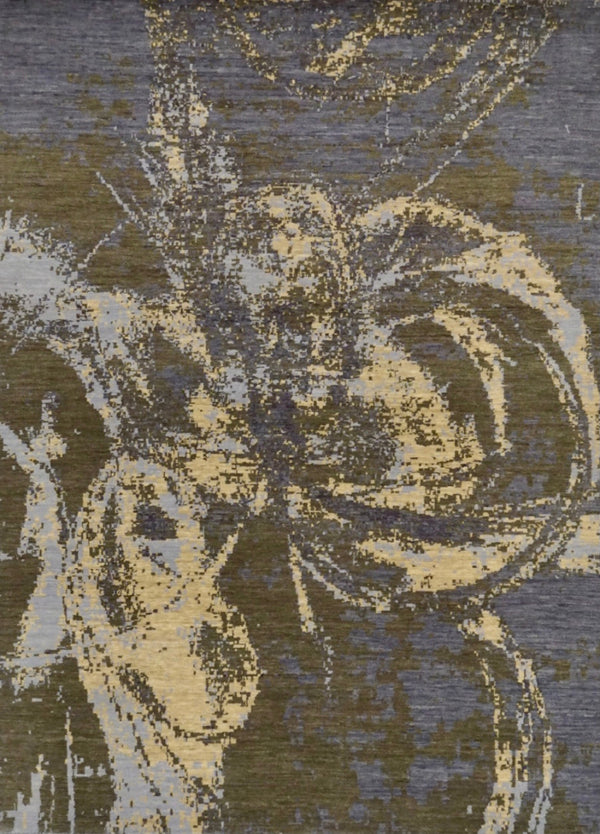 India New HDFR Modern Collection Hand Knotted Wool 5x7