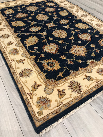 India Ziegler Hand Knotted Wool 4x6