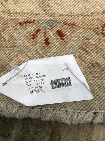 Pakistan Ziegler Hand Knotted Wool 6x6