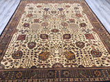 India Sultanabad Hand Knotted Wool 8X10