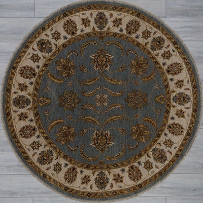 India Ziegler Hand Knotted Wool 6x6