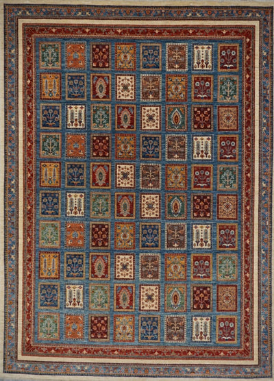 Pakistan Bakterie Ziegler Hand Knotted Wool 9x12