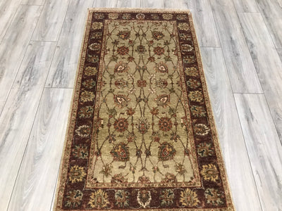 India Jaipur Hand Knotted Wool 3x5