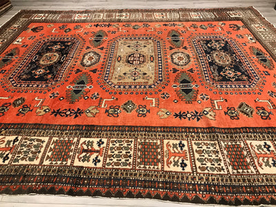Persia Antique Ardbil Hand Knotted Wool 10x12