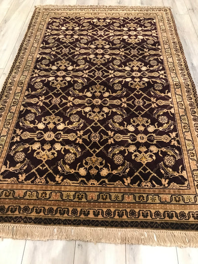 India Jaipur Hand Knotted Wool 4x6