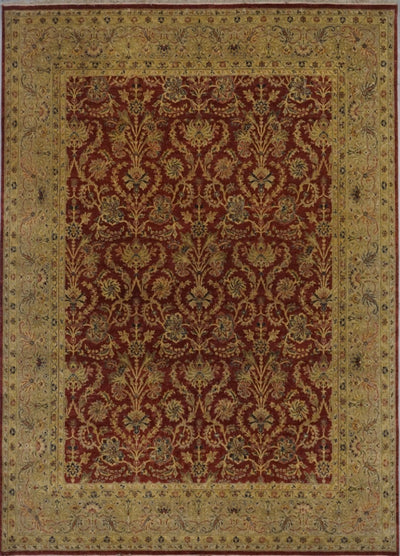 India Agra Hand Knotted Wool 8x10