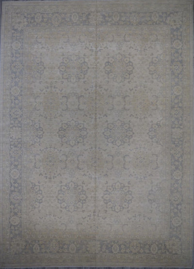 Pakistan Ziegler Tabriz Hand Knotted Wool 10x14