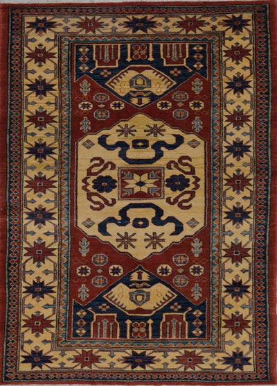 Pakistan Kazak Hand Knotted Wool 4x6