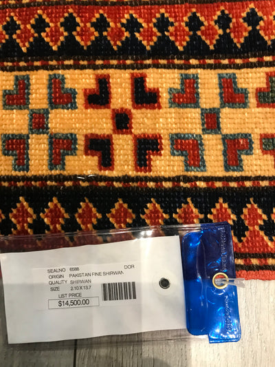 Pakistan Kazak Shirwan Hand Knotted Wool 3x14