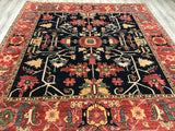 Pakistan Serapi Hand Knotted Wool 9x10