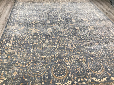 Pakistan Ziegler Hand Knotted Wool 9x12