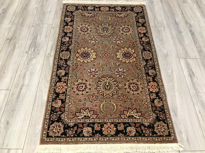 China Tabriz Hand Knotted Wool & Silk 3x5