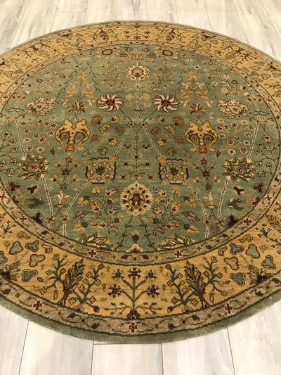 India Dimora Hand Knotted Wool 6x6