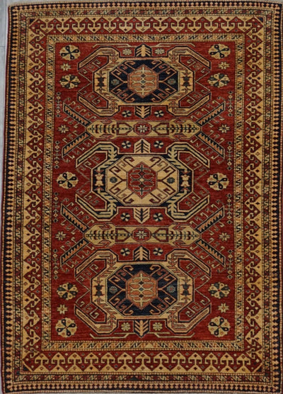 Pakistan Kazak Shirwan Hand Knotted Wool 5x7