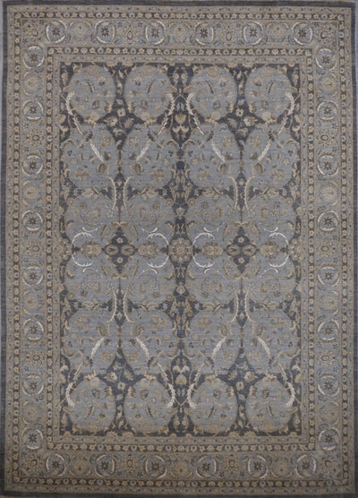 Pakistan Ziegler Hand Knotted Wool & Silk 9x12