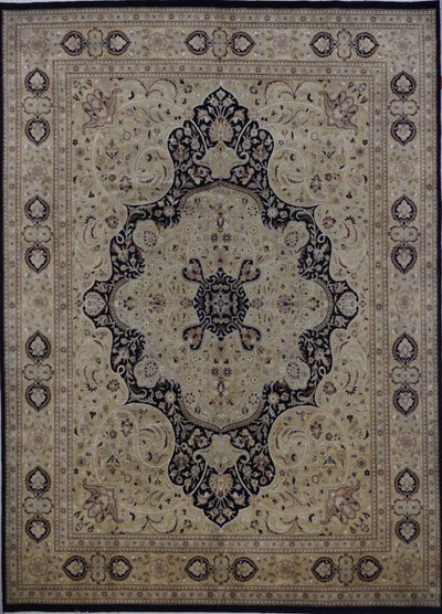 Pakistan Tabriz 16/18 Q Hand Knotted Wool 8x10