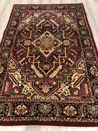 Pakistan Heriz Hand Hnotted Wool 4x6