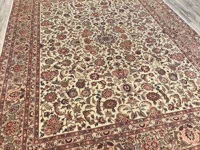 Chinese Tabriz Hand knotted Wool & Silk  8X10