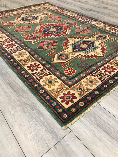 Pakistan Kazak Hand Knotted Wool 4x6