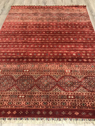 Pakistan Korjeen Hand Knotted Wool 6x8